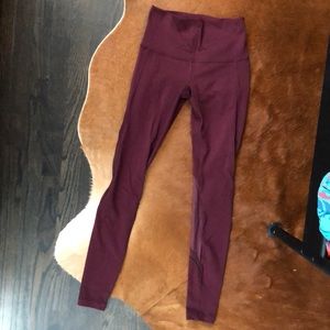 Lululemon High Waist Mesh Run Tights